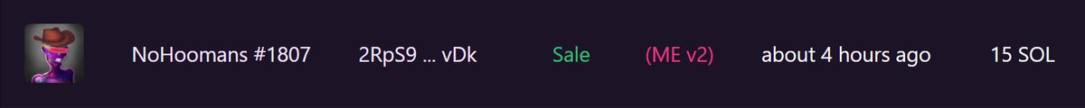 Congrats to another "Supernova" buyer! 15 SOL was a steal... 

Looks like you've been making your research 🔎

#NoHoomans #SolanaNFTs