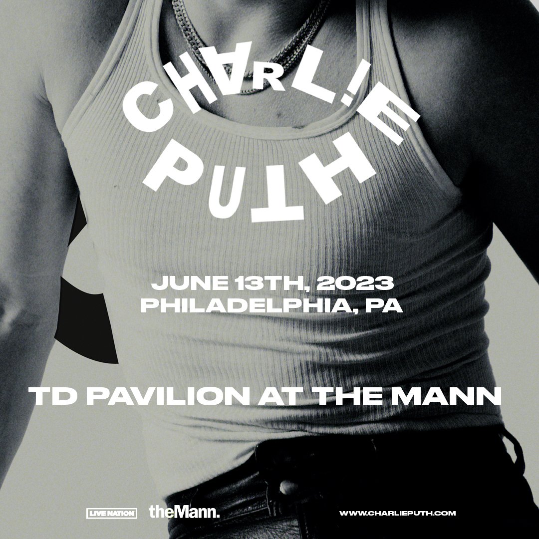 HighmarkMann's tweet image. 𝙅𝙐𝙎𝙏 𝘼𝙉𝙉𝙊𝙐𝙉𝘾𝙀𝘿 🔥 @charlieputh is coming to TD Pavilion at the Mann for The CHARLIE Live Experience tour on June 13 — performing all of your favorites plus music from his new album CHARLIE. Tickets go on sale Friday @ 10AM: bit.ly/3jXnd97