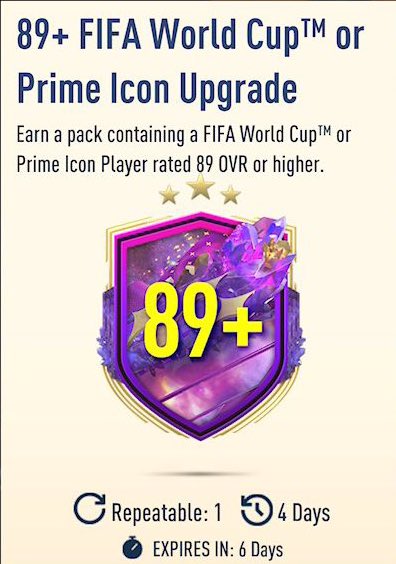 FIFA 23 89+ FIFA World Cup or Prime Icon Upgrade SBC: Complete list of all  cards available as rewards