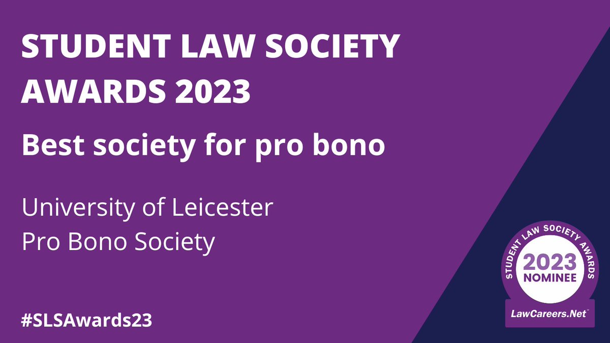 University of Leicester Pro Bono Society tweet media