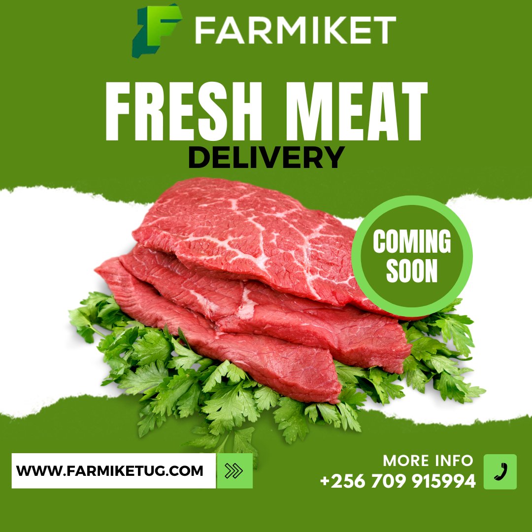 FARMIKET UGANDA LTD (@farmiket_ug) on Twitter photo <a href="/farmiket_ug/">FARMIKET UGANDA LTD</a> is working on meat delivery to give our beloved clients more.
You will be able to order for variety of meat products and have them delivered alongside your groceries to spice up your diet.
farmiketug.com
We are #BringingtheMarketCloser <a href="/farmiket_ug/">FARMIKET UGANDA LTD</a> is working on meat delivery to give our beloved clients more.
You will be able to order for variety of meat products and have them delivered alongside your groceries to spice up your diet.
farmiketug.com
We are #BringingtheMarketCloser