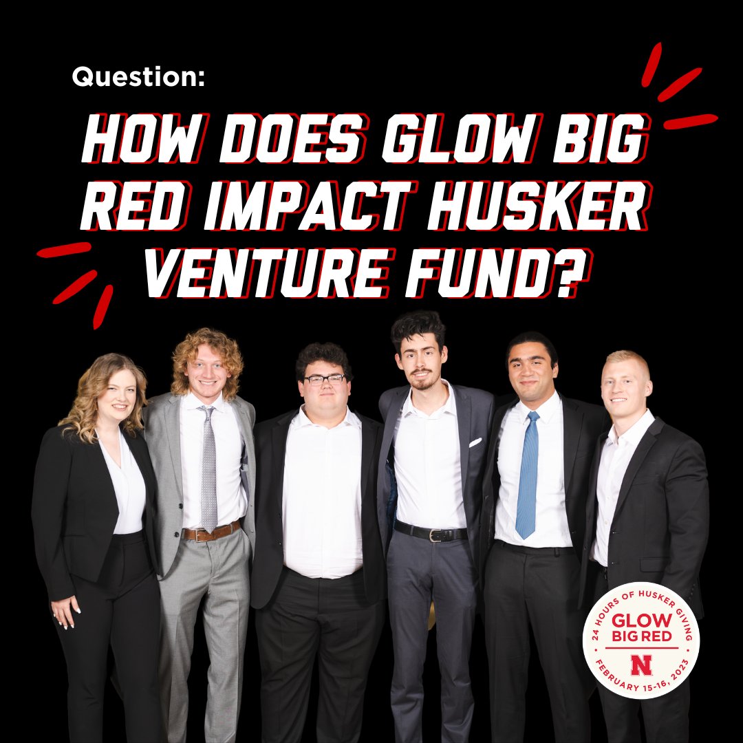 Check out some of the ways your Glow Big Red donation impacts Husker Venture Fund Members ⤵️

From materials to removing financial barriers, your generosity extends to this and much more! 

Link in Bio to learn more and donate!