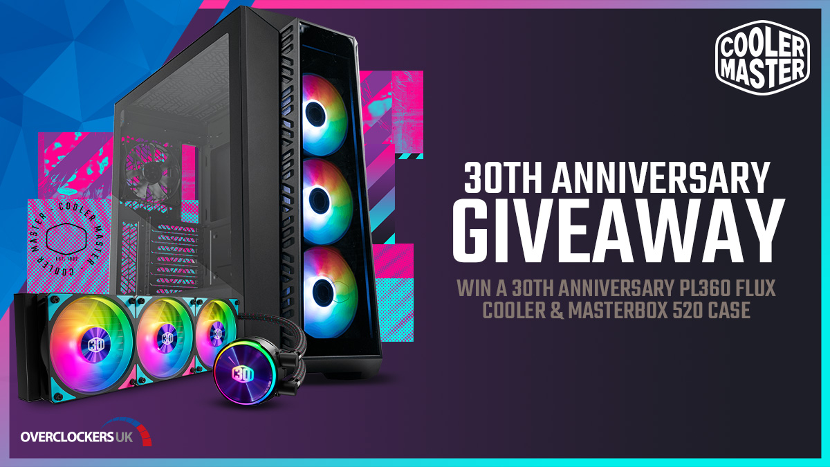 Win a 30th Anniversary PL360 Flux Cooler & Masterbox 520 Case to celebrate 30 years of @CoolerMasterUK! 💜🎉 Find out more! 🔎➡ fal.cn/3vRMR