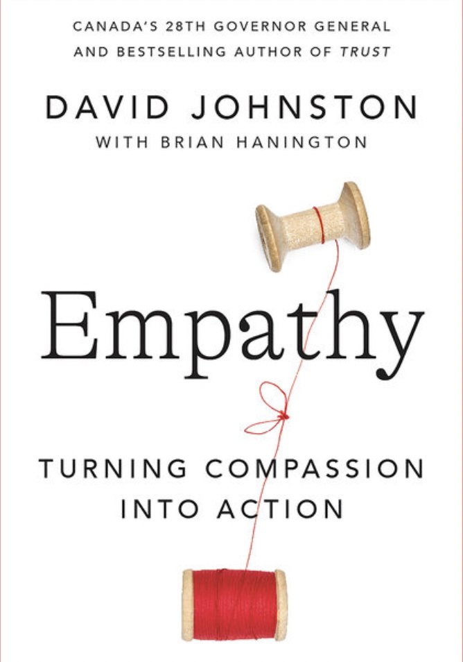 'It is profoundly wise, and profoundly accessible.' New @policy_mag Book Reviews, General Roméo Dallaire @romeodallaire on former Governor General David Johnston's 'Empathy' bit.ly/3XwgZuo @PenguinRandomCA #books #empathy