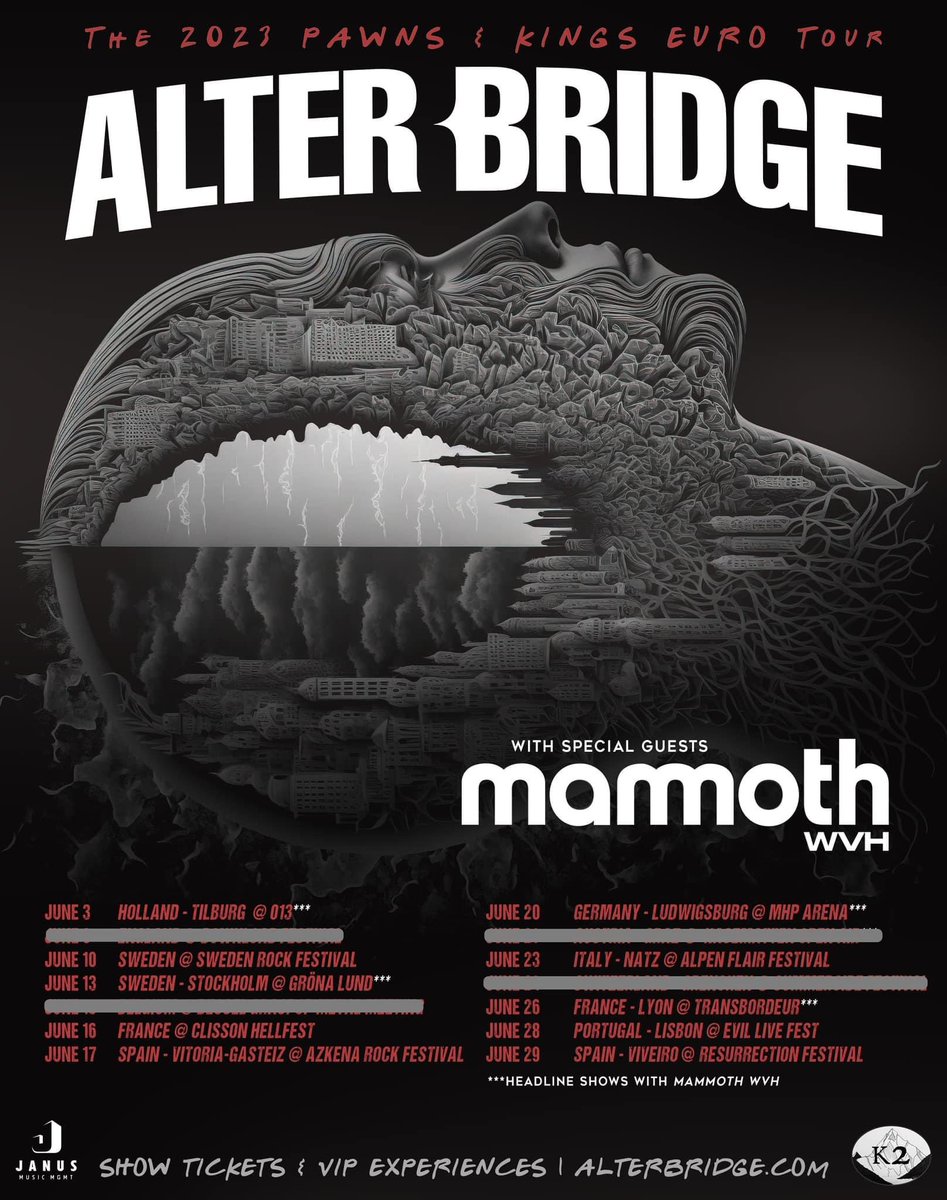 Europe, let’s go!!! 

Glad to be back for festival season and doing some headliners with our buds in <a href="/MammothWVH/">Mammoth</a>