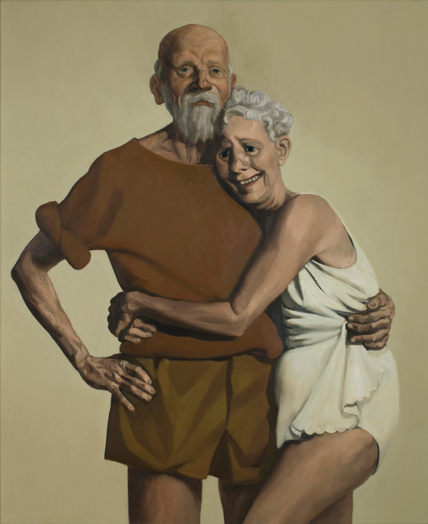 ❤️ We wish you the love of a lifetime. #HappyValentinesDay from John Currin’s “Old Couple” in our collection. Currin is known for his distortions of the human figure and critiques of societal ideals of beauty.
