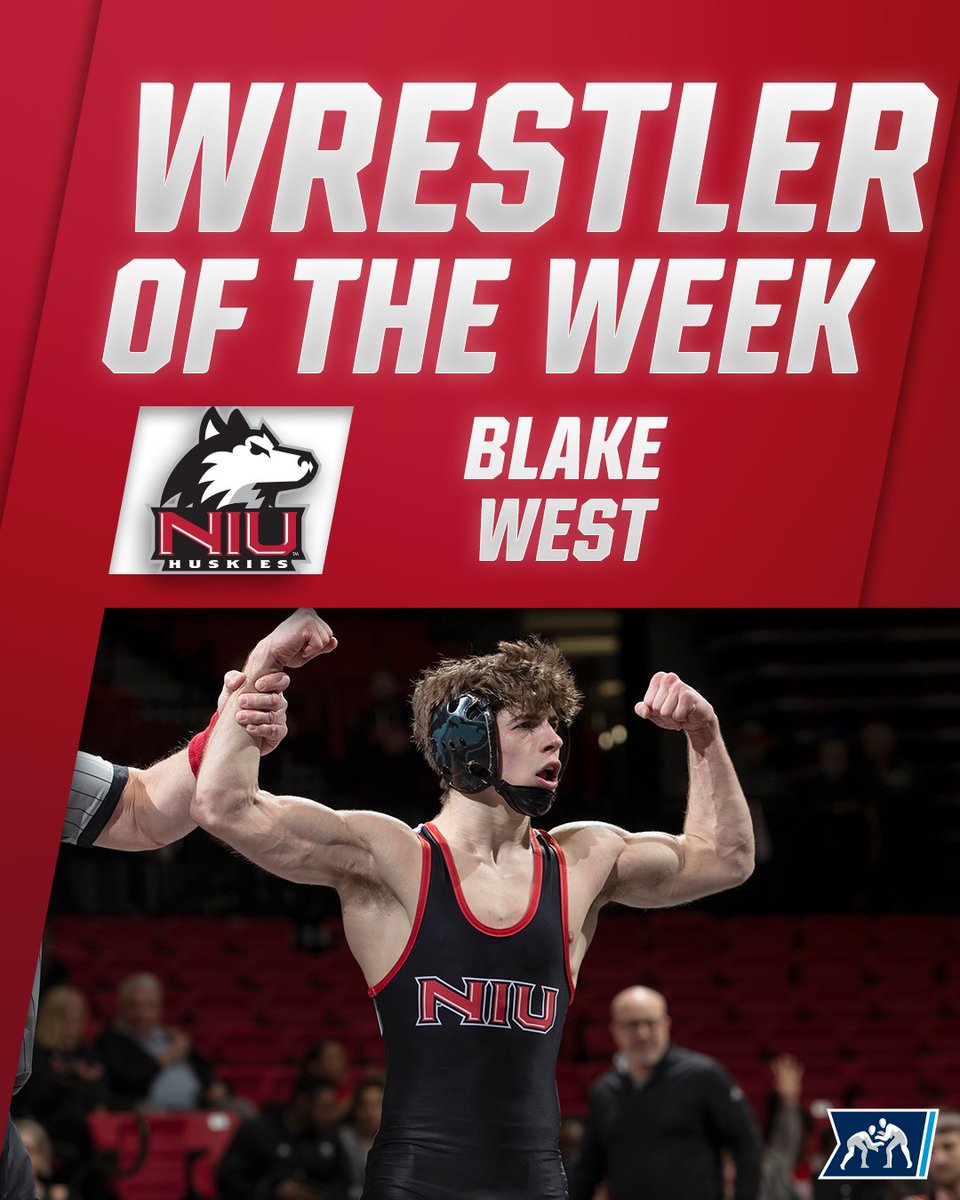 𝗡𝗖𝗔𝗔 𝗪𝗥𝗘𝗦𝗧𝗟𝗘𝗥 𝗢𝗙 𝗧𝗛𝗘 𝗪𝗘𝗘𝗞

Blake West upset No. 8 Michael DeAugustino 7-2 in tiebreaker II, in the <a href="/NIUWrestling/">NIU Wrestling</a>'s Friday night dual against Northwestern. The upset marked West's fifth-straight win.

#NCAAWrestling