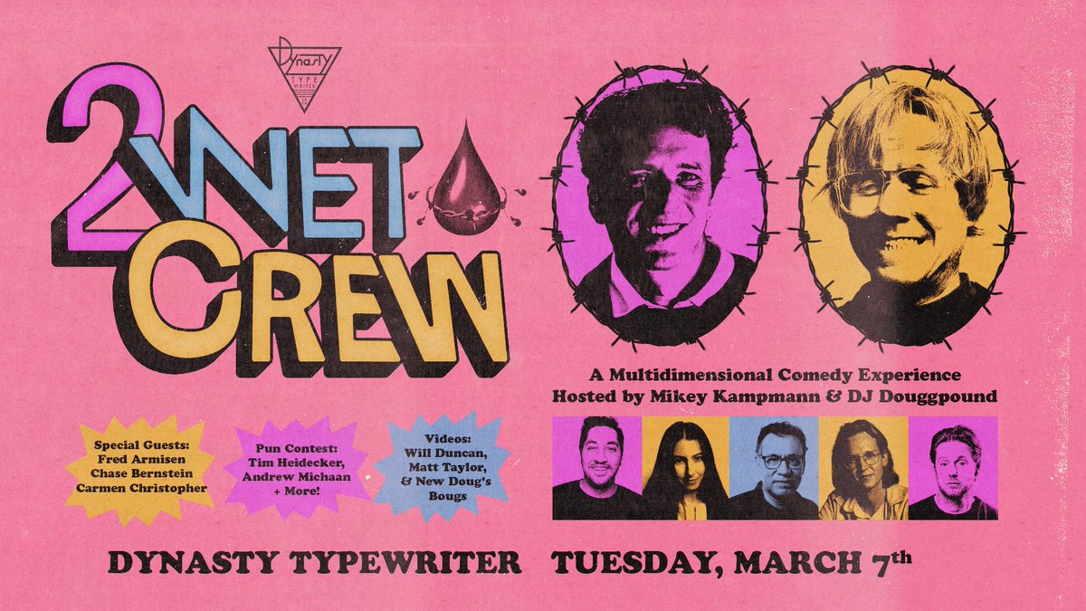 We're back ! March 7 <a href="/JoinTheDynasty/">Dynasty Typewriter</a> 
💧 If you don't live in LA you can livestream it
dynastytypewriter.com/events-calenda…