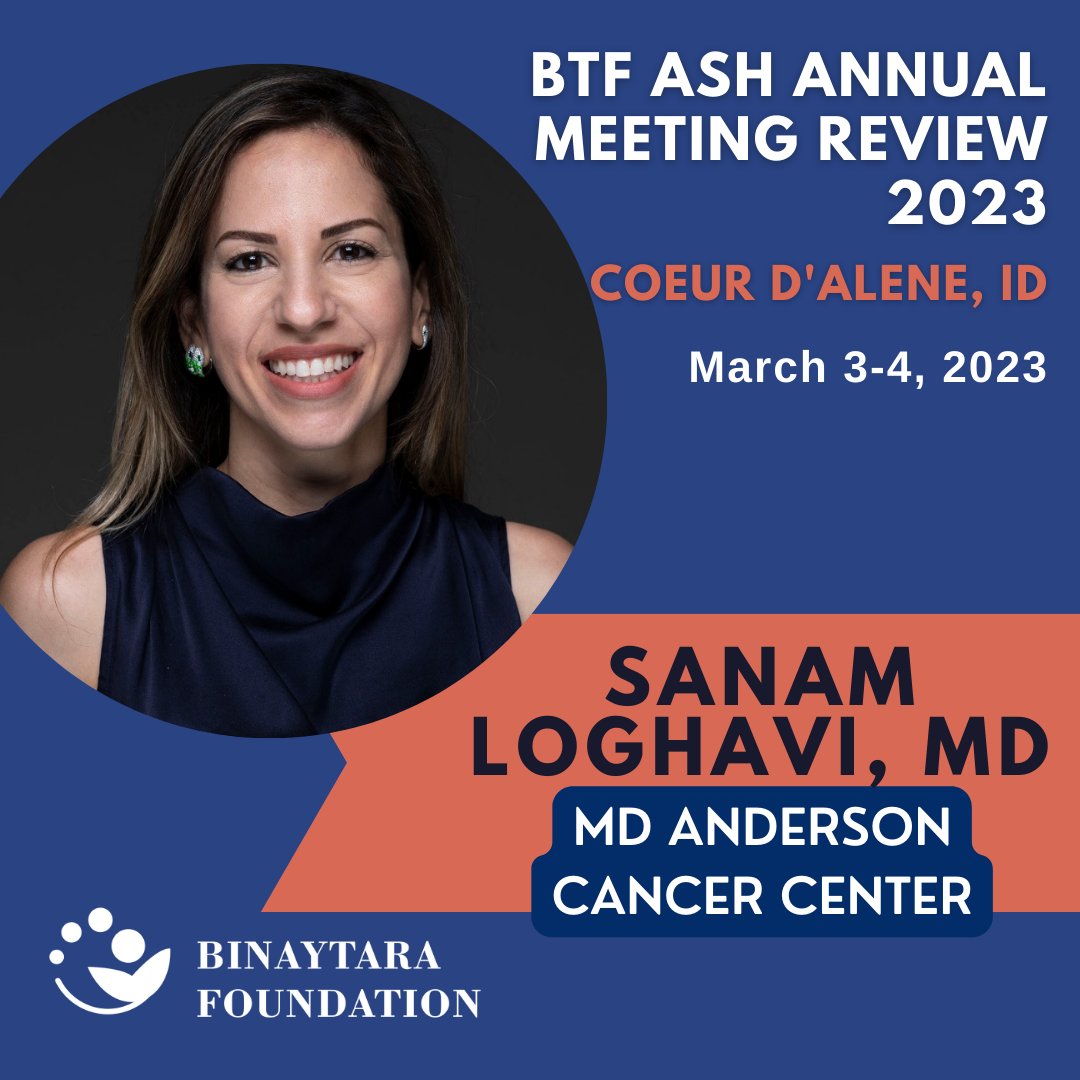 binaytara's tweet photo. Meet Dr. @sanamloghavi, a tumor board moderator at our ASH Annual Meeting Review in Coeur d'Alene, ID! Dr. Loghavi is a hematopathologist and Assistant Professor at @MDAndersonNews and we look forward to hearing from her. REGISTER: https://t.co/q603aKEEv9
#BTFASH #2023Events #CME https://t.co/ML65V4jBS2