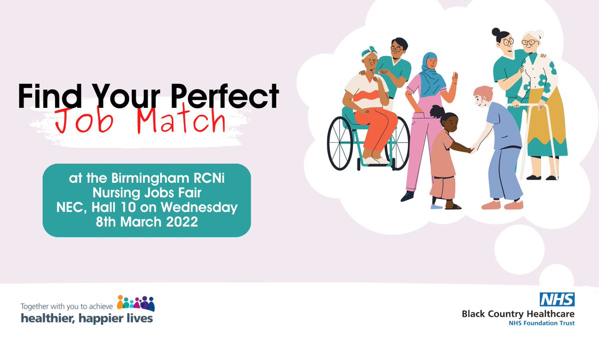 BCHFT - Black Country Healthcare Foundation Trust (@blackcountrynhs) on Twitter photo 💭Looking for your dream job?
Come along and meet us at the <a href="/NursingJobsFair/">RCNi Nursing Careers and Jobs Fair</a>. We will be at the NEC on Wednesday 8th March, 9:30-16:00, with lots of exciting roles to discuss. You can even interview on the day!
For more information, please visit: careersandjobsfair.com/birmingham-202… 💭Looking for your dream job?
Come along and meet us at the <a href="/NursingJobsFair/">RCNi Nursing Careers and Jobs Fair</a>. We will be at the NEC on Wednesday 8th March, 9:30-16:00, with lots of exciting roles to discuss. You can even interview on the day!
For more information, please visit: careersandjobsfair.com/birmingham-202…