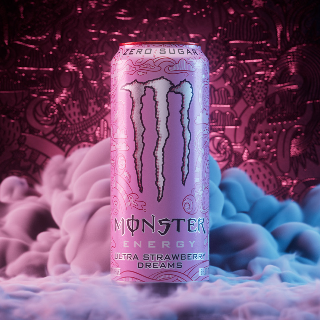 Nah, you’re not dreaming. #UltraStrawberryDreams is here. 🍓☁️

#MonsterEnergy #MonsterUltra
