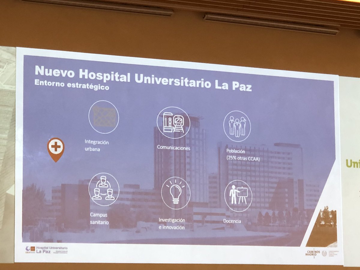 caminosmadrid's tweet photo. La subdirectora de Gestión y Servicios Generales en el #HospitalLaPaz destaca que se mantiene la ubicación actual “porque tiene una perfecta integración en la trama urbana y conexiones: “movemos 20.000 personas al día, tienen que tener las mejores conexiones, si no, no funciona”. https://t.co/Cmp11X5rXd