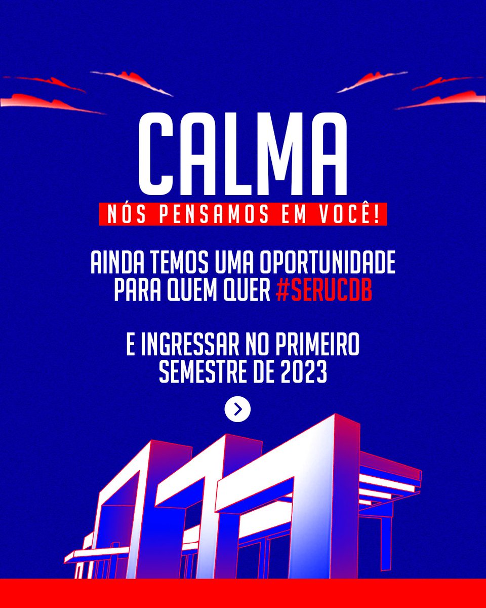UCDBoficial's tweet photo. 🚨 VEJA: Perdeu a prova do Novo Vestibular da UCDB no fim de semana?

#ucdb #novovestibular #vestibularcombolsas #serucdb https://t.co/Ya4i3UuP7T