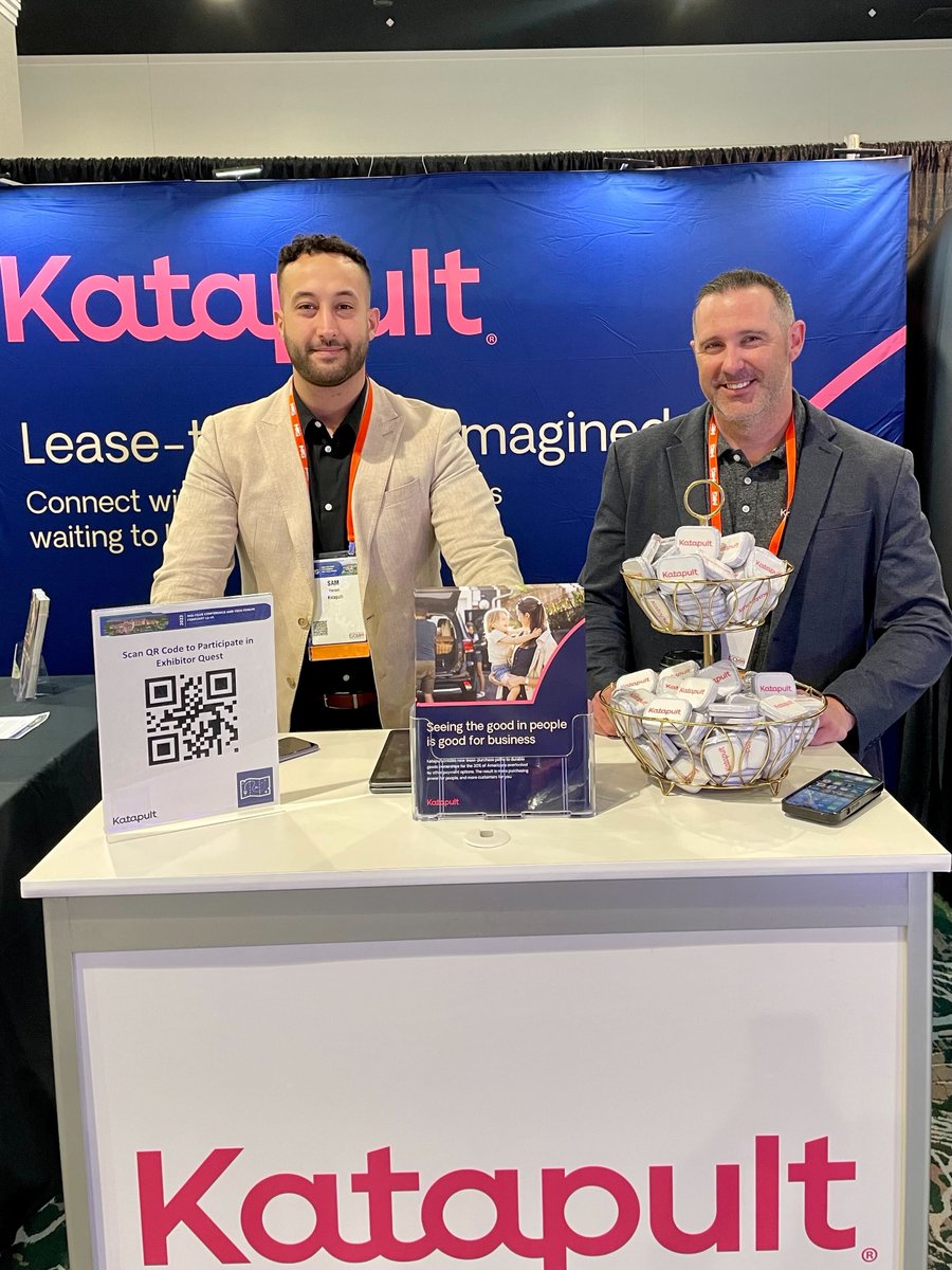 katapultpay's tweet photo. We’re here at @magpayments MAG’s Mid-Year Conference & Tech Forum. Visit us at booth #405!
#MAG #MAGMidYear #MAGTechForum #Katapult #paymentoptions https://t.co/sEmPvRjD3h