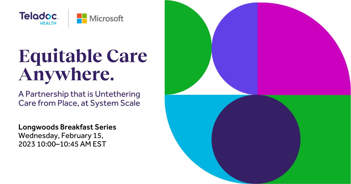 There is still time to register for #LongwoodsBreakfastSeries. <a href="/ZaynaKhayat/">Zayna Khayat, PhD</a> joins Microsoft leaders in the healthcare space discuss how we're making care more accessible and equitable. Register here: longwoods.com/events
