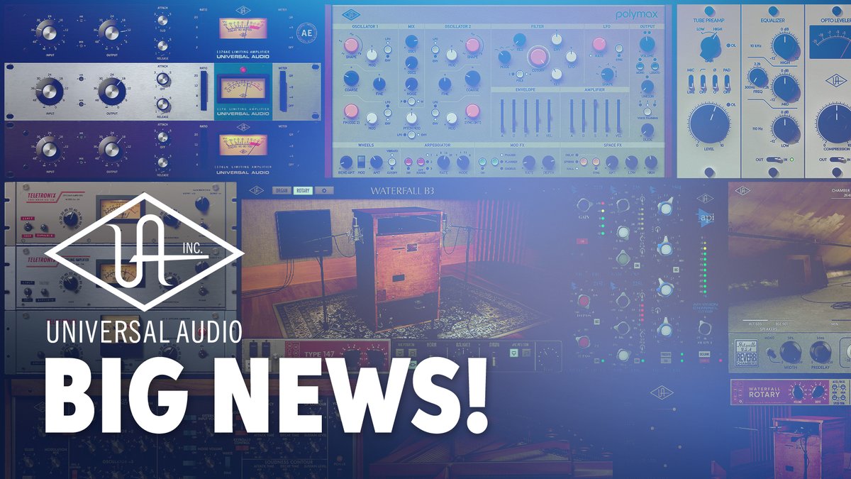 SweetwaterSound's tweet photo. @uaudio now available at Sweetwater, no matter what interface you use!
https://t.co/nV06TmbMJC
#universalaudio #newgearday #sweetwater #uaplugins https://t.co/xwaByrvbiI