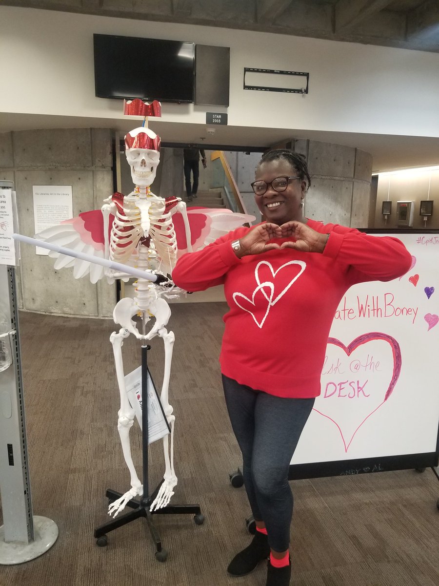 shaundra_l_77's tweet photo. Happy Valentine's Day from Dirac Science Library and Boney Wan Kenobi aka #CupidJedi
#FSU #FSULibraries #STEM #ValentinesDay #skeleton #LoveDataWeek #LoveData23 https://t.co/CYYkVdiILb