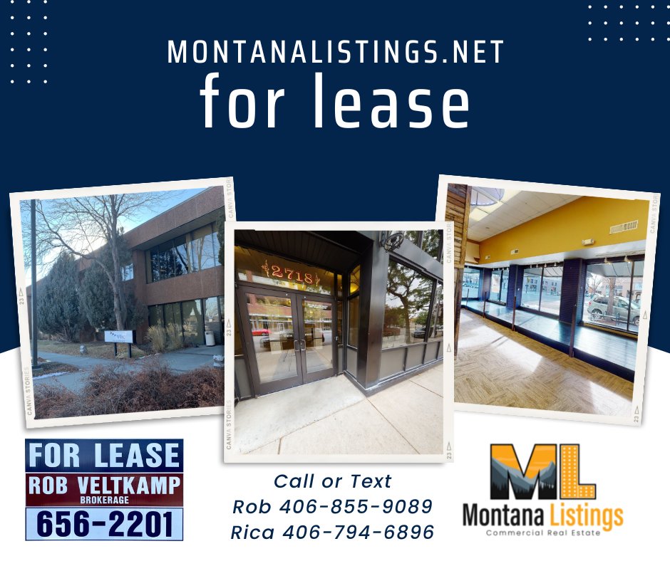 rdombrovski's tweet photo. Current lease listings in Billings and surrounding areas found here!  Could it get any easier?

https://t.co/YKZcm6dYUF

#february #winter #montanalistings #CRE #realestate #broker #billingsmt #forlease #office #industrial #land #retail https://t.co/eSruvqnx13