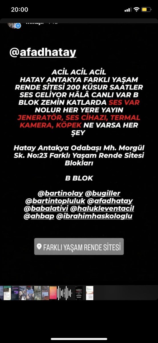Dilaypolattt's tweet photo. Arkadaşlar lütfen paylaşalım yakınlarım hala enkaz altında #hatay #deprem https://t.co/2Vx22mCs9o