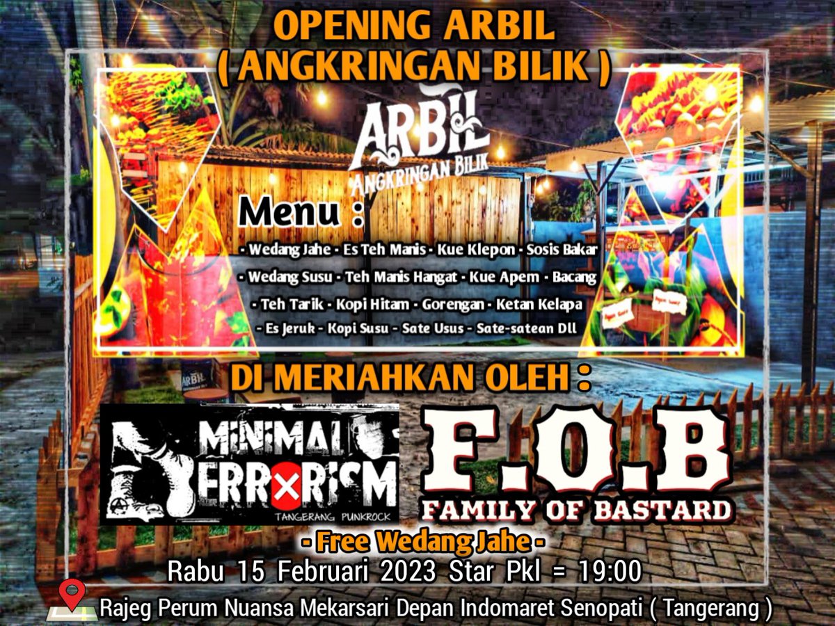 Get drunk wedang jahe again! 😎🍻
#familyofbastard