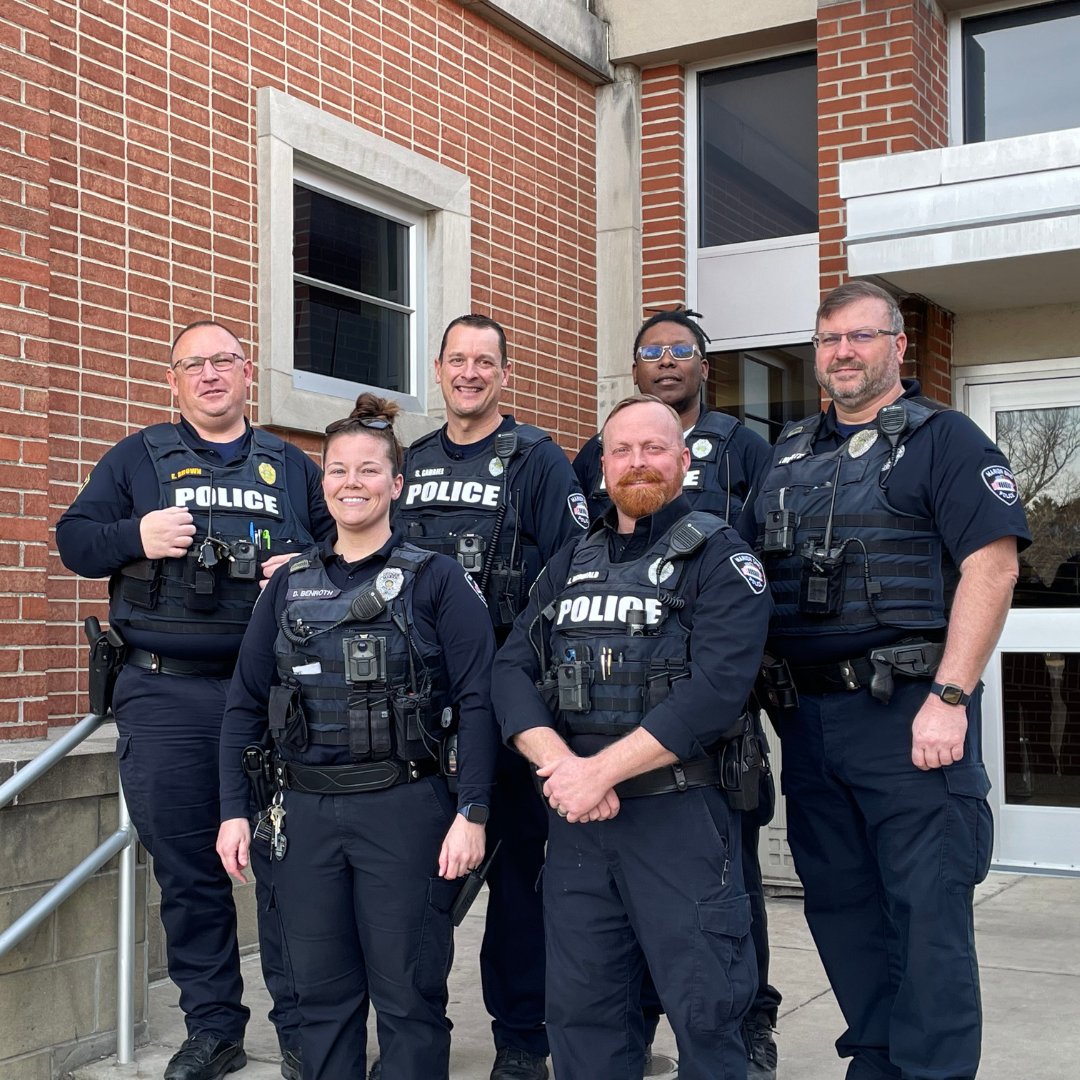 👮 Today is National School Resource Officer Appreciation Day! THANK YOU to these individuals who work with our schools to provide safety and security to our students and staff! 👏 Dena Benroth, Joe McDonald, Todd Monnette, Shane Gabriel, Montel Smith and Ed Brown. #WeRPrexies