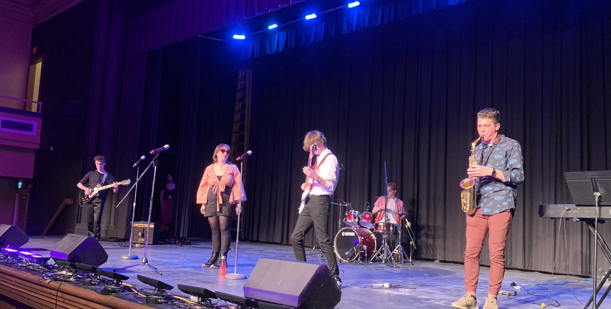 Lunch time Rock band entertainment at WCI. Amazing