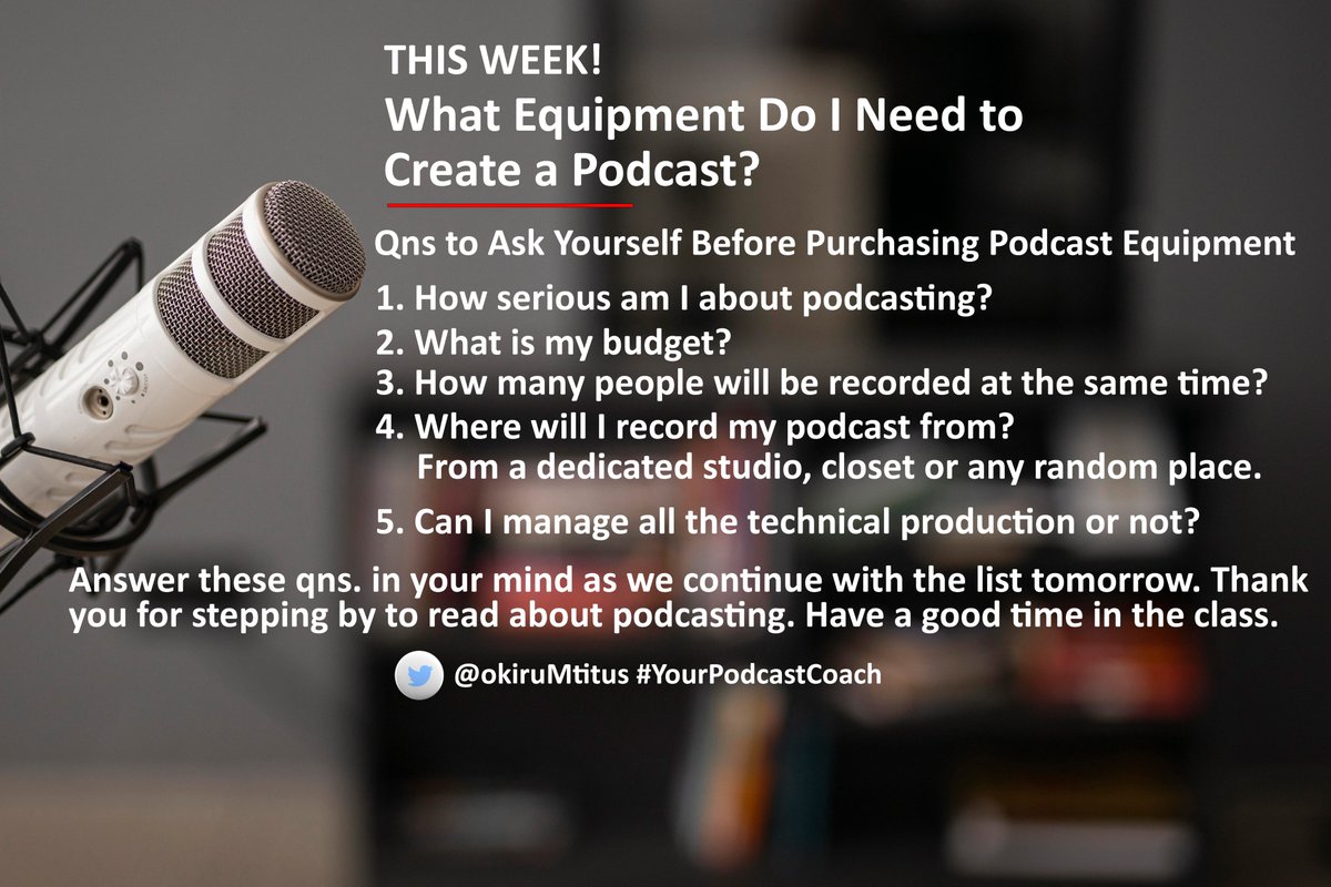 Podcast Equipment Series🎤🎧📱
#Podcasting #PodcastProduction #PodcastCoach