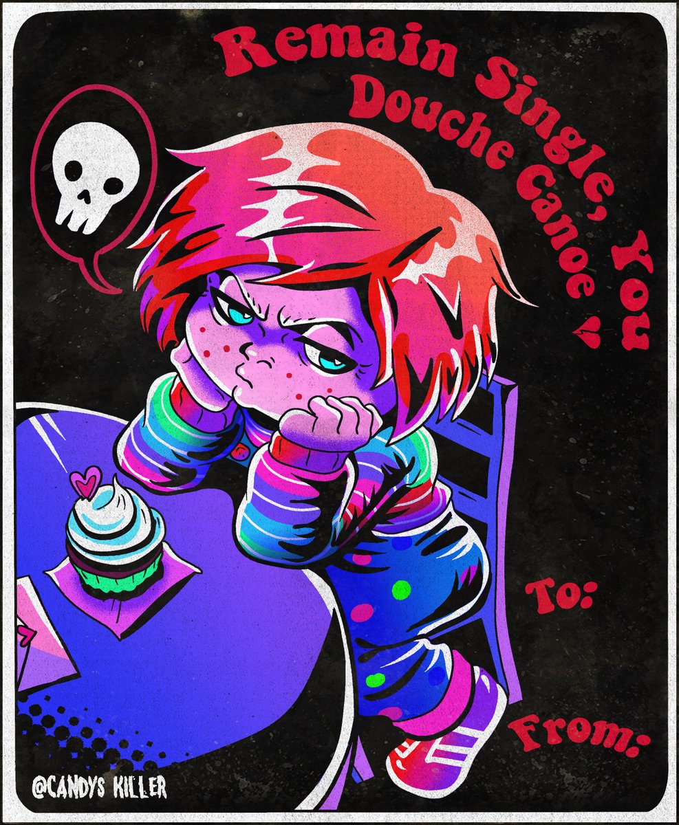 Chucky has been revoked from all of his 'having a hot wife' privileges.💔
Commissions Open!!
#Valentinesday #chucky #chuckyseries #valentinesdaycard #candyskiller