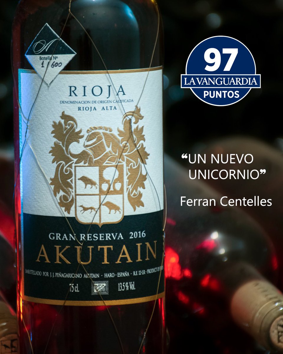 bodegaakutain's tweet photo. Very proud to be highly rated and listed last week in the 100 wine’s selection of “La Vanguardia’s” 2023 wine guide, with beautiful comments by prestigious sommelier Ferran Centelles! Thanks!!💪💪💪 https://t.co/Bt1xYpRjpI