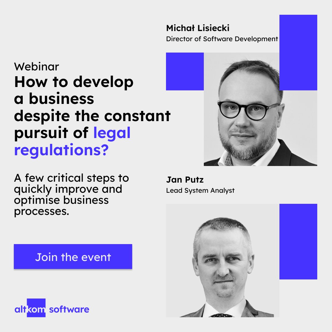With #love, we invite you to another webinar, during which we will reveal how to overcome regulatory risk and free up your IT resources ➡️ lnkd.in/di9vMbFS

#webinar #financesector #agile #regulations #lowcode #regulatedindustries