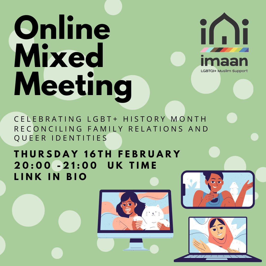 We're having an online mixed meeting this Thursday, from 8pm to 9pm UK time! Contact us on here or on instagram or whatsapp for the zoom link. See you there!