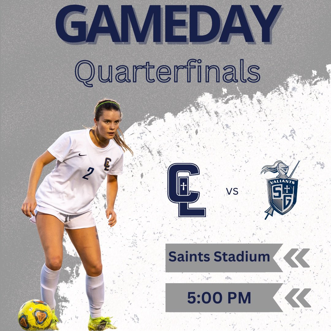 Girls Soccer Quarterfinal Matchup tonight!

📍Saints Stadium

⏰ 5:00 PM

Come by and cheer on the girls as they look for a chance to make Semifinals!

John 13:34-35 #SaintsStrong