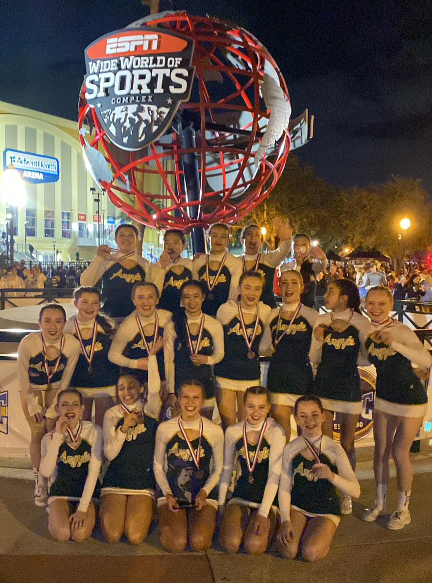 The Argyle Cheer team returned from competing at the World Highschool Cheerleading Championships. The team represented Argyle and Canada extremely well and placed 3rd in their division, winning the BRONZE MEDAL. Congrats to the entire team for their amazing achievement. @NVSD44