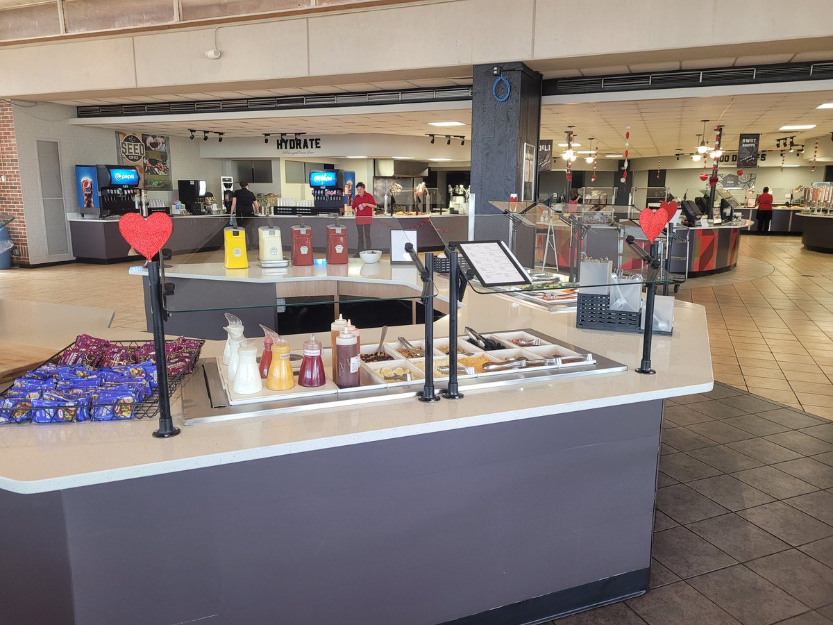 Gamer93Nerdi's tweet photo. Come see us today @NWOSU Coronado Cafe!! We have themed desserts and lovely decorations! 
Happy Valentines Day! https://t.co/NI5IixlFfE