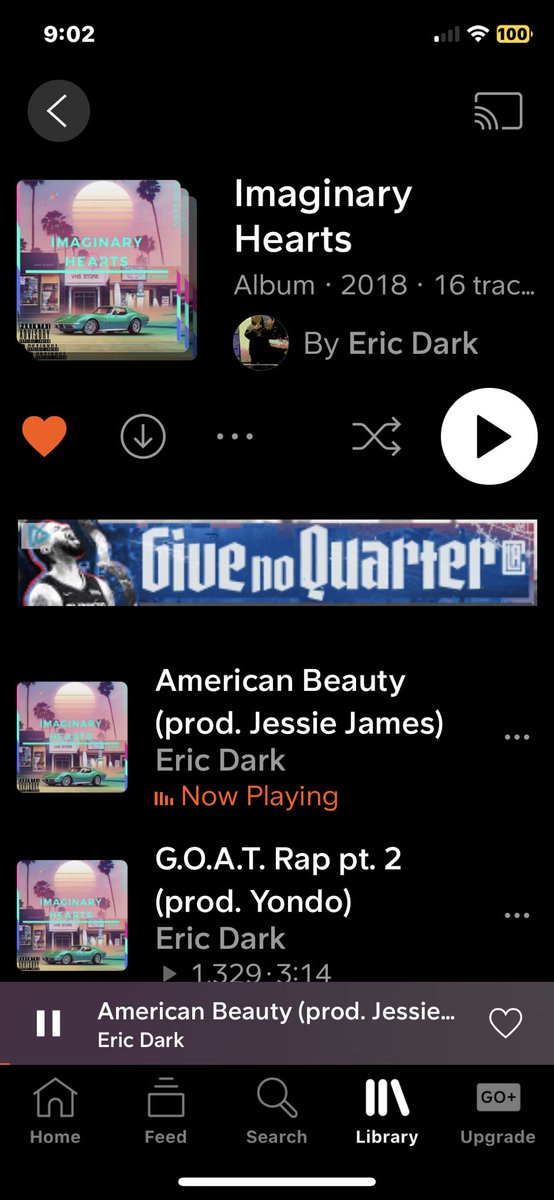 EricDarkRaps's tweet photo. 5 YEARS &amp; 29,000 STREAMS AGO, HAPPY ANNIVERSARY 💕 #imaginaryhearts https://t.co/2Q1JT6GDGI