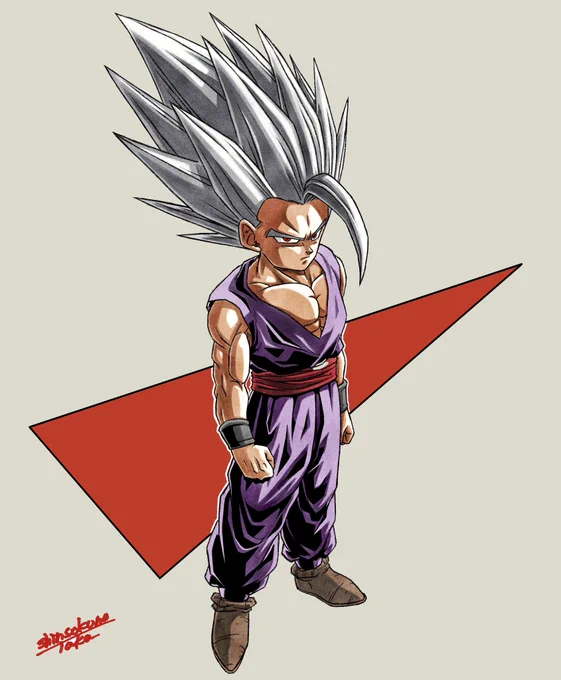 悟飯ビーストデフォルメです#dragonball #dragonballart #ドラゴンボールイラスト #ドラゴンボール超 #鳥山明 #神速の鷹 #デフォルメ 