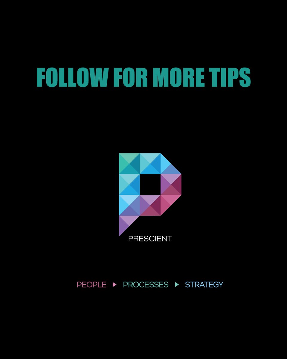 HelloPrescient's tweet photo. It’s important to stay organized when running a business. Here are our top tips for staying on top of your to-do list. (Thread 2/2)
#PrescientBusiness #ConsultancyManagement #BusinessOrganization #ProductivityTips #TimeManagement #BusinessSuccess https://t.co/loz6bTn8ll