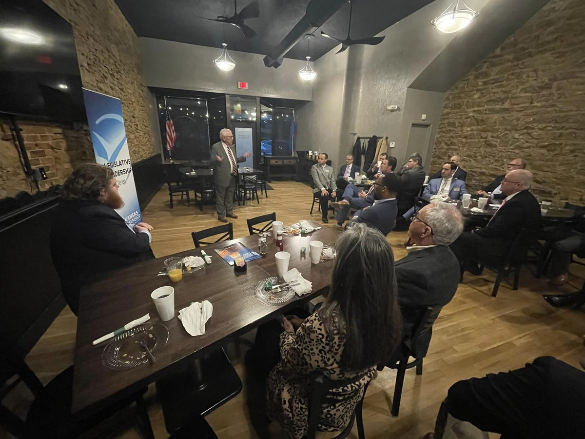 KansasChamber's tweet photo. At todayβs #LegislativeLeadership Breakfast, Kansas Senate Vice President @Rick_Wilborn shared his thoughts on tax reform for food sales and social security, economic development, legal reform, water supply challenges and social media censorship.
#KSJobCreators #KSLeg #KSSenate https://t.co/ks1AWhyime