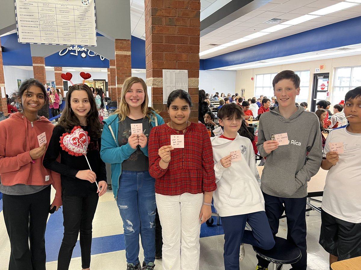 I love how <a href="/MsPollifrone/">Olivia Pollifrone</a> wrote compliments for each of her students on Valentine’s Day! They were so excited for their individual notes. #TheWebbWay