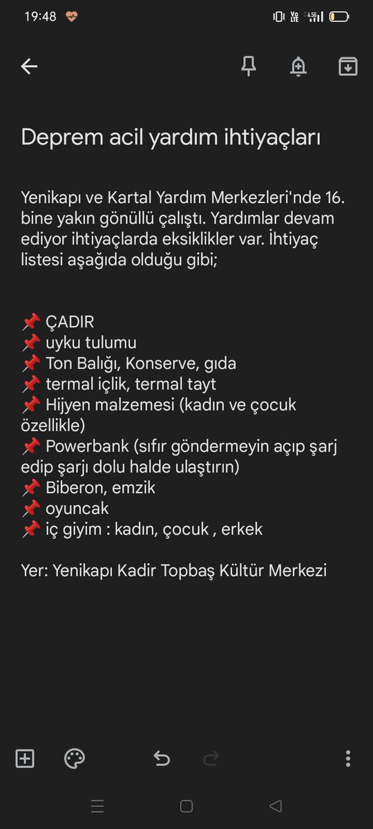 bu liste bana 20.15’te ulaştı. ibb’den, paylaşmam ricasıyla geldi. güvenilir ve günceldir. #deprem