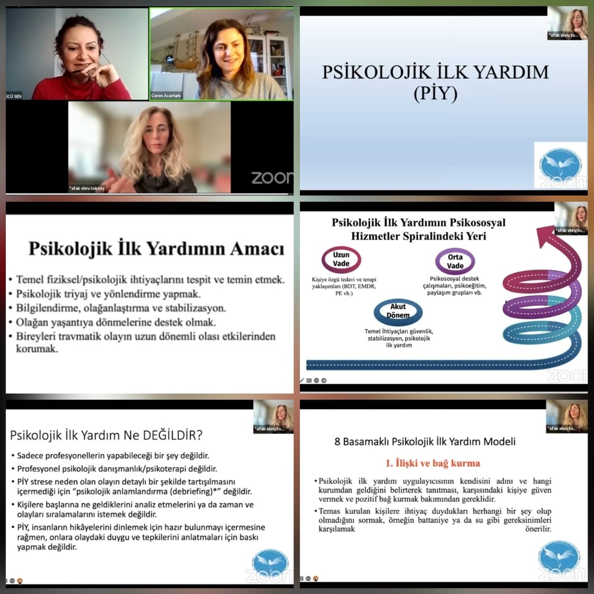 egitimgucusen's tweet photo. Psikososyal Destek Hizmetleri Eğitim Programının 2.gününde eğitim veren kıymetli hocalarımız Doç.Dr.Ceren Acartürk ve Dr.Ş.Ebru Toksoy ile tüm katılımcılara teşekkür ederiz. https://t.co/JYCsSLl2Wi