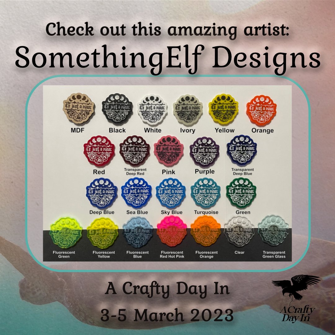 ACraftyDayIn1's tweet photo. Discover the creative projects of SomethingElfDesigns via our event website https://t.co/voE1ZRzZ4b and enjoy special 15% off coupon savings 3-7 March 2023 as we Surf the Wild with A Crafty Day In.
#acraftydayin #handmade #virtualcraftsale #virtualmarket #communityovercompetition https://t.co/GM1CG7Meao