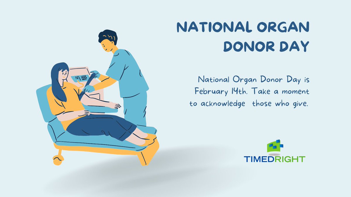 TIMEDRIGHT's tweet photo. ❤️️ Today is National Organ Donor Day. We acknowledge donors and their selfless act of giving. ❤️️ And Happy Valentine's to our community of amazing healthcare professionals!
#NationalOrganDonorDay #ValentinesDay #HealthcareHeroes #Doctors #Nurses #Pharmacists #MedicalCommunity https://t.co/heKJ8Qzw7v