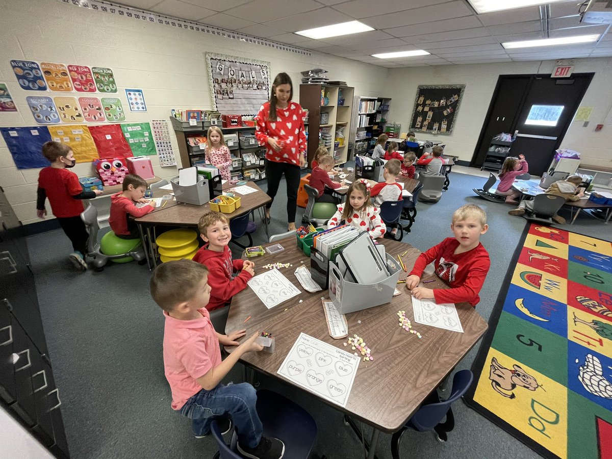 BCSDHuntington's tweet photo. Valentine’s Day party fun in Kindergarten!!! 💝💌 @MrsYoak15 https://t.co/aRaDDEaX0r