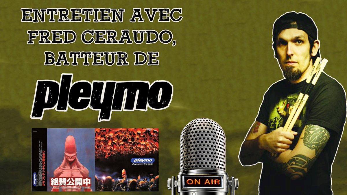_MUSinc's tweet photo. Dans le cadre de la vidéo sur les débuts de Pleymo, le 2ème épisode de ma série sur le Neo Metal Francais, je vous propose également une interview exclusive de son batteur, Fred Ceraudo !

#Pleymo #NuMetal #NeoMetal #TeamNowhere #Hellfest #Metal #Musique

https://t.co/07OVqsVcVm https://t.co/AiyIfCDXfA