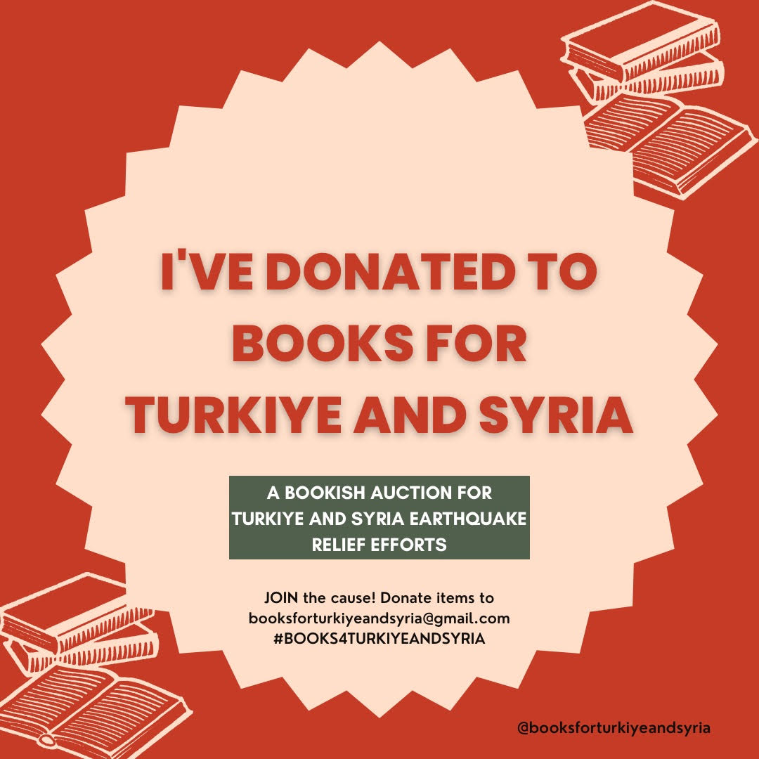 It looks like my donated critique has been scooped up already, but please check out the extraordinary array of other #books4turkiyeandsyria auction items.  The funds go directly to organizations spearheading relief efforts. Link: 32auctions.com/booksforturkiy…
