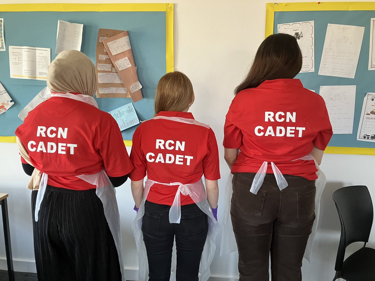 Had a fun afternoon learning about infection prevention and control with the RCN Cadets.