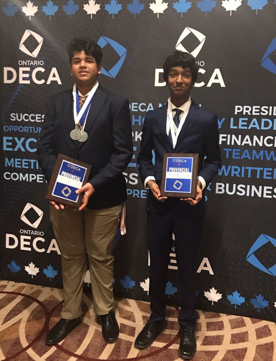 MsRLotey's tweet photo. Please join me in congratulating @SandalwoodH_SS students Nevethan and Ohm for qualifying top 10 overall in their DECA category. They qualified for the international competition in Orlando too!!! https://t.co/685QqfzMEP