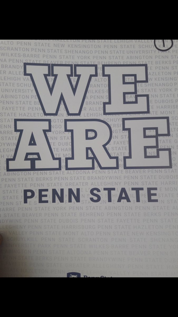 Happy Valentine’s Day on my visit to Penn State University. Big decision!!!