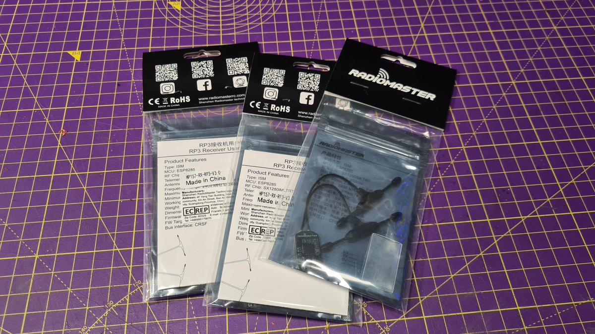 whirlybloke's tweet photo. There's a #RadioMaster RP3 receiver drought in the UK at the moment. So why not buy direct from the RadioMaster website. I ordered these last week and they arrived in 5 days with no import issues. Selling and buying direct is definitely the way to go. #radiomasterrc https://t.co/4dWi4HP0xb
